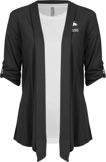 Bay Path Ladies Drape Front Cardigan Primary Mark - ONLINE ONLY